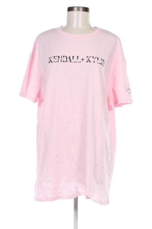 Γυναικείο t-shirt Kendall & Kylie, Μέγεθος M, Χρώμα Ρόζ , Τιμή 27,17 €