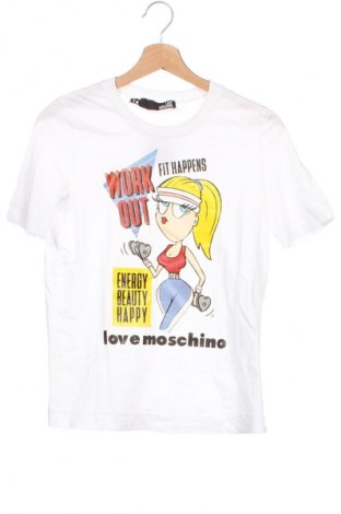 Damen T-Shirt Love Moschino, Größe XS, Farbe Weiß, Preis 22,99 €