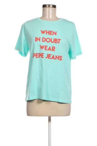 Damen T-Shirt Pepe Jeans, Größe M, Farbe Blau, Preis 7,99 €