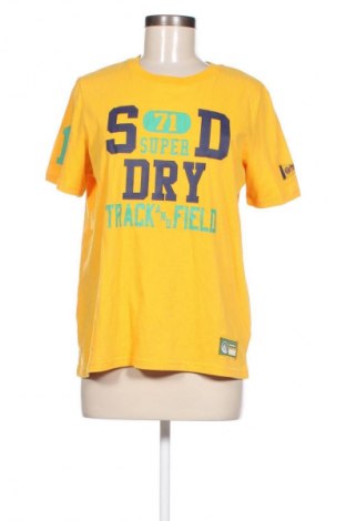 Γυναικείο t-shirt Superdry, Μέγεθος M, Χρώμα Κίτρινο, Τιμή 10,99 €