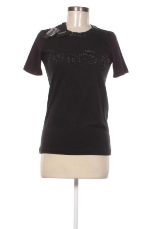 Γυναικείο t-shirt TWINSET, Μέγεθος XS, Χρώμα Μαύρο, Τιμή 52,27 €