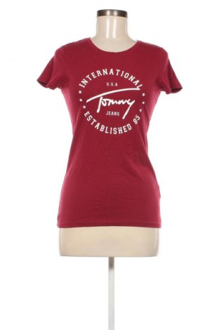 Damen T-Shirt Tommy Jeans, Größe S, Farbe Rot, Preis 10,20 €