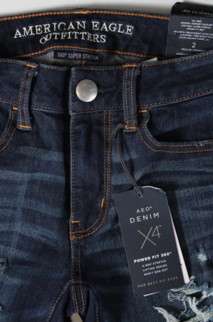 Damskie jeansy American Eagle, Rozmiar XS, Kolor Niebieski, Cena 149,99 zł