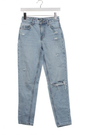 Damskie jeansy Bershka, Rozmiar XXS, Kolor Niebieski, Cena 36,29 zł