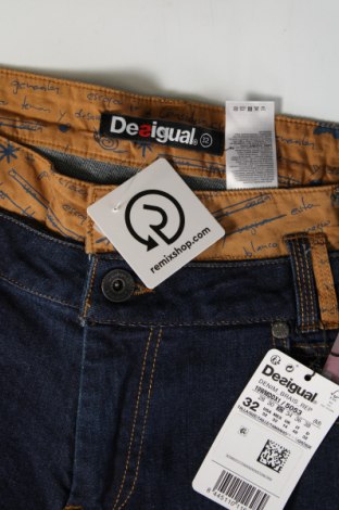 Damskie jeansy Desigual, Rozmiar XL, Kolor Niebieski, Cena 160,99 zł