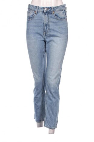 Damskie jeansy H&M x Brock Collection, Rozmiar S, Kolor Niebieski, Cena 31,99 zł