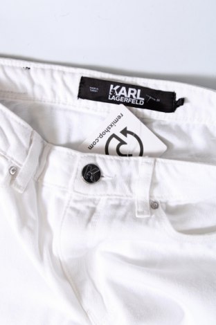 Blugi de femei Karl Lagerfeld, Mărime M, Culoare Alb, Preț 835,53 Lei