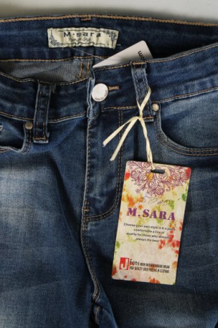 Damskie jeansy M.Sara, Rozmiar XS, Kolor Niebieski, Cena 26,99 zł