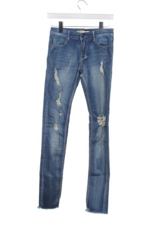 Damskie jeansy Stradivarius, Rozmiar XS, Kolor Niebieski, Cena 41,99 zł