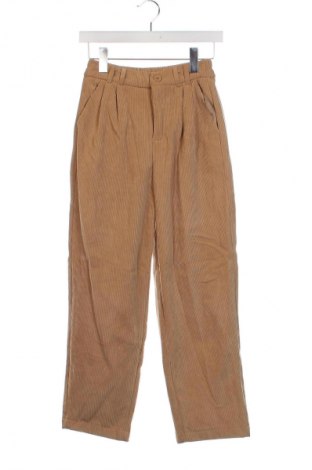 Pantaloni de velvet de femei, Mărime XS, Culoare Bej, Preț 25,99 Lei