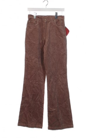 Pantaloni de velvet de femei, Mărime XS, Culoare Bej, Preț 28,99 Lei