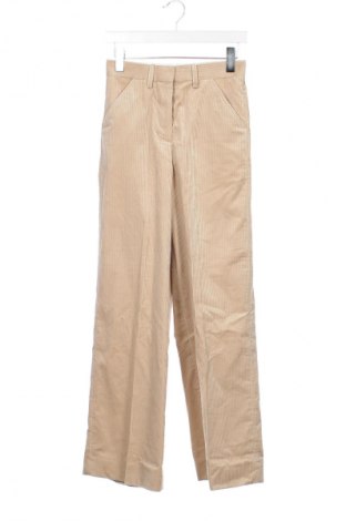 Pantaloni de velvet de femei Arket, Mărime XS, Culoare Ecru, Preț 205,26 Lei