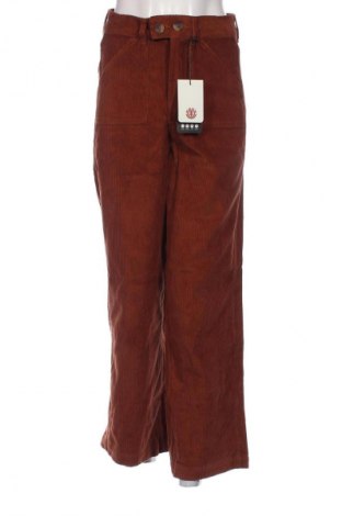 Pantaloni de velvet de femei Element, Mărime XS, Culoare Maro, Preț 76,99 Lei