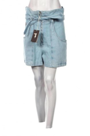 Pantaloni scurți de femei Trussardi, Mărime M, Culoare Albastru, Preț 195,39 Lei