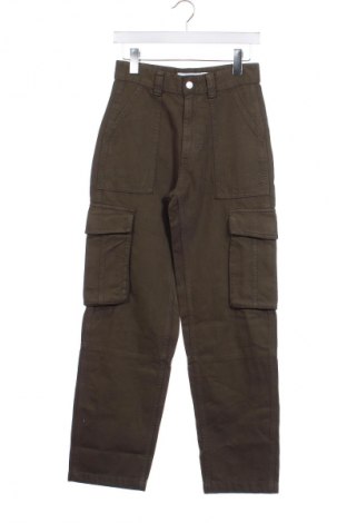 Pantaloni de femei Bershka, Mărime XS, Culoare Verde, Preț 51,99 Lei