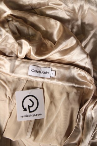 Pantaloni de femei Calvin Klein, Mărime L, Culoare Auriu, Preț 674,99 Lei