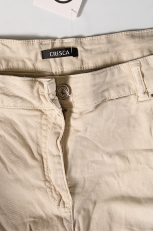 Pantaloni de femei Crisca, Mărime L, Culoare Ecru, Preț 29,99 Lei