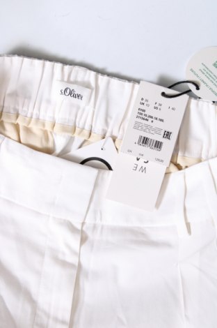 Pantaloni de femei S.Oliver Black Label, Mărime S, Culoare Alb, Preț 153,99 Lei