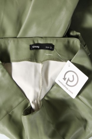 Pantaloni de femei Sinsay, Mărime S, Culoare Verde, Preț 33,99 Lei