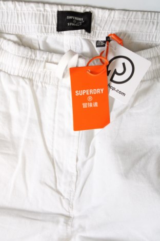 Дамски панталон Superdry, Размер L, Цвят Бял, Цена 106,00 лв.