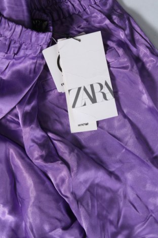 Дамски панталон Zara, Размер XS, Цвят Лилав, Цена 38,00 лв.