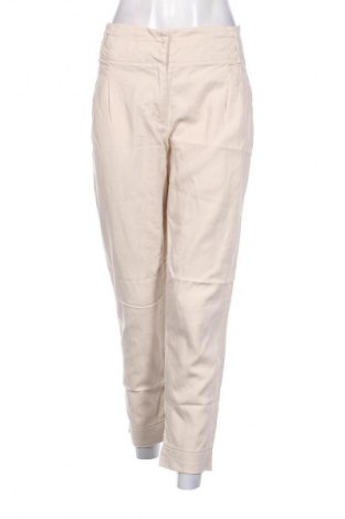 Дамски панталон Zara, Размер XL, Цвят Бежов, Цена 20,40 лв.