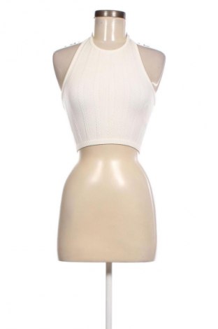 Γυναικείο αμάνικο μπλουζάκι Bershka, Μέγεθος XS, Χρώμα Λευκό, Τιμή 4,87 €