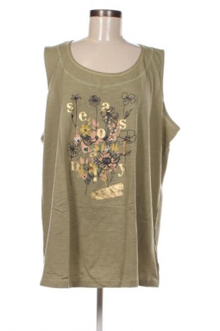 Γυναικείο αμάνικο μπλουζάκι Sheego, Μέγεθος 3XL, Χρώμα Πράσινο, Τιμή 8,79 €
