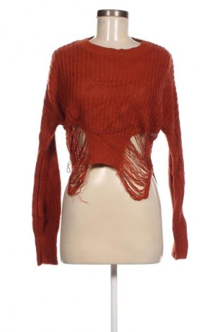 Дамски пуловер, Размер L, Цвят Кафяв, Цена 12,76 лв.