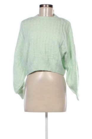 Дамски пуловер Bershka, Размер S, Цвят Зелен, Цена 12,76 лв.