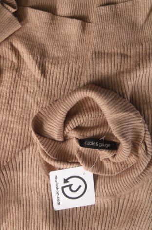 Damenpullover Cable & Gauge, Größe S, Farbe Braun, Preis € 3,49