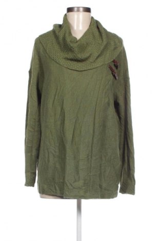 Дамски пуловер Ellen Tracy, Размер L, Цвят Зелен, Цена 37,20 лв.