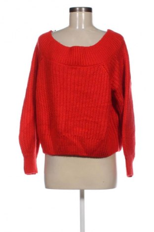 Дамски пуловер H&M Divided, Размер XL, Цвят Червен, Цена 17,11 лв.