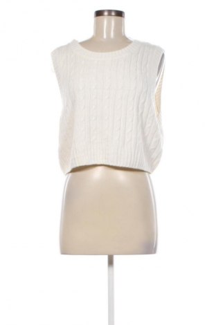 Дамски пуловер H&M Divided, Размер L, Цвят Бял, Цена 7,25 лв.