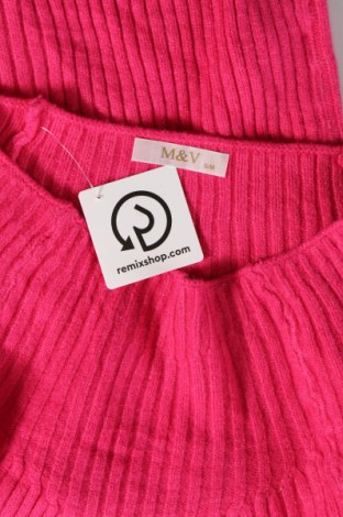 Damenpullover M&V, Größe S, Farbe Rosa, Preis 6,49 €