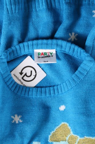 Damenpullover Party, Größe M, Farbe Blau, Preis € 6,99