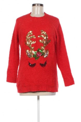 Дамски пуловер Poof, Размер M, Цвят Червен, Цена 20,09 лв.