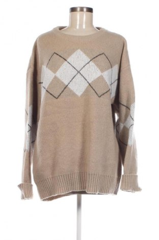 Damski sweter SHEIN, Rozmiar XL, Kolor Brązowy, Cena 13,99 zł