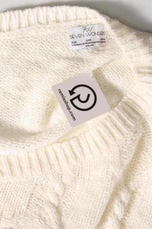 Damski sweter Seven Wonders, Rozmiar S, Kolor ecru, Cena 29,99 zł