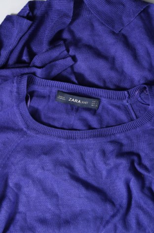 Дамски пуловер Zara Knitwear, Размер S, Цвят Лилав, Цена 10,99 лв.