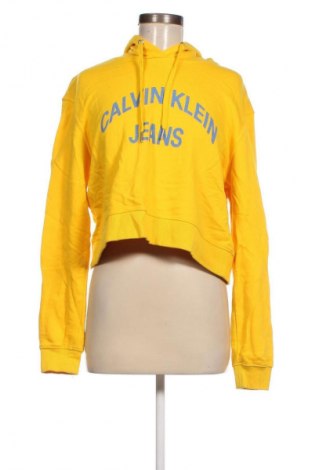 Γυναικείο φούτερ Calvin Klein Jeans, Μέγεθος L, Χρώμα Κίτρινο, Τιμή 35,99 €