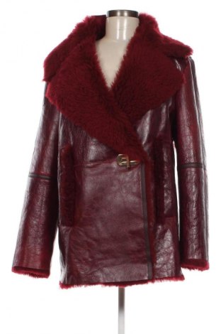 Дамско кожено палто Hilfiger Collection, Размер M, Цвят Червен, Цена 1 104,00 лв.