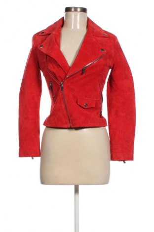 Damen Lederjacke Mango, Größe XS, Farbe Rot, Preis € 26,99