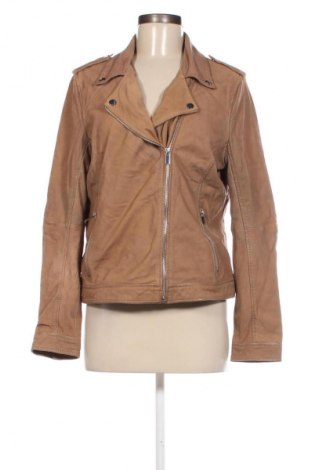 Damen Lederjacke Manguun, Größe L, Farbe Beige, Preis 74,46 €