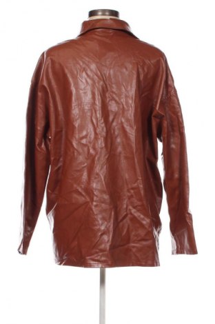 Damen Lederjacke SHEIN, Größe M, Farbe Braun, Preis 8,99 €