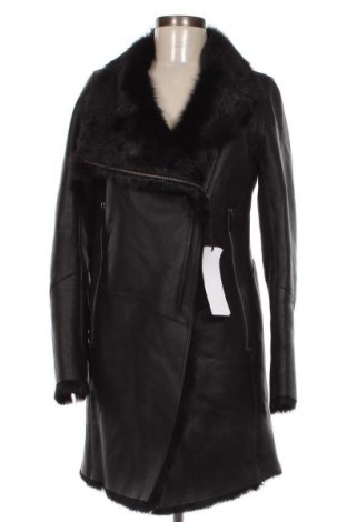 Дамско кожено яке Vespucci by VSP, Размер XS, Цвят Черен, Цена 2 789,00 лв.
