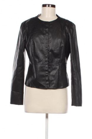 Дамско кожено яке Zara, Размер XL, Цвят Черен, Цена 110,20 лв.