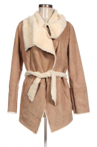 Damenmantel Laura Torelli, Größe M, Farbe Beige, Preis 33,99 €