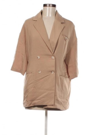 Damen Blazer Trendy, Größe M, Farbe Beige, Preis 7,99 €