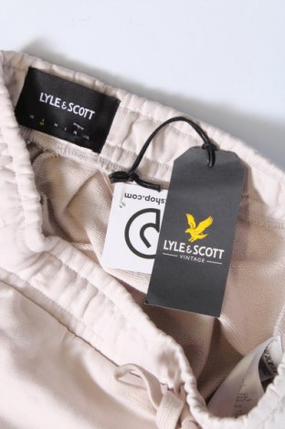 Дамско спортно долнище Lyle & Scott, Размер S, Цвят Бежов, Цена 93,00 лв.